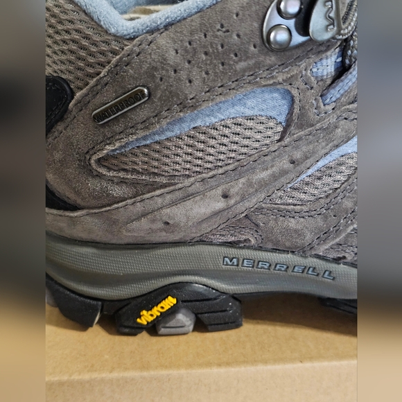 Merrell Women's Moab 3 Mid Waterproof Hiking Boot 7 Granite - Picture 8 of 16